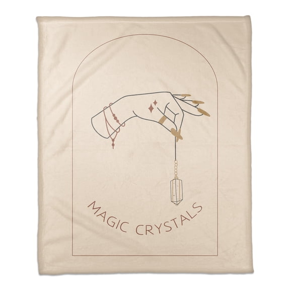 Creative Products Magic Crystals Hand 2 50 x 60 Coral Fleece Blanket