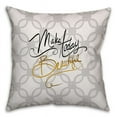 thumbnail image 1 of Creative Products Make Today Beautifully Gold Spun Polyester Throw Pillow - 18x18, 1 of 1
