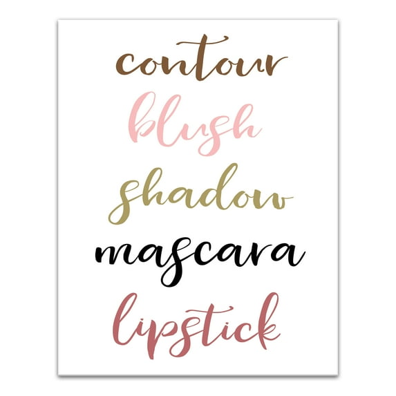 Creative Products Makeup Routine 11x14 Canvas Wall Art