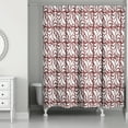 thumbnail image 1 of Creative Products Maroon Foliage 71 x 74 Shower Curtain, 1 of 2