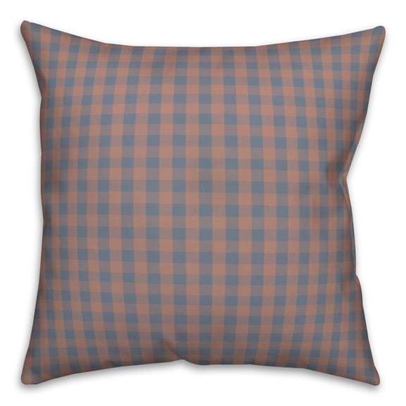 Creative Products Maroon Plaid 18 x 18 Spun Poly Pillow