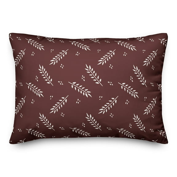 Creative Products Maroon Wheat Pattern 20 x 14 Indoor / Outdoor Pillow