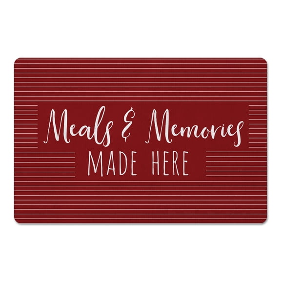 Creative Products Meals and Memories Red 27x18 Floor Mat