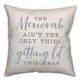 thumbnail image 1 of Creative Products Menorah Getting Lit 18x18 Spun Poly Pillow, 1 of 1