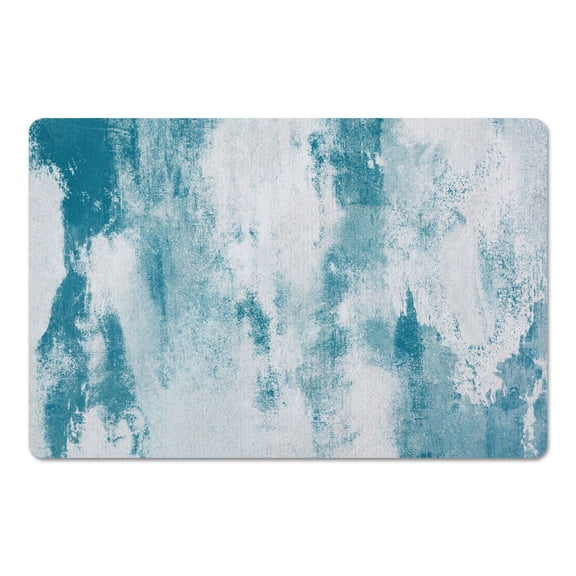 Creative Products Merlot Abstract Teal 27x18 Floor Mat