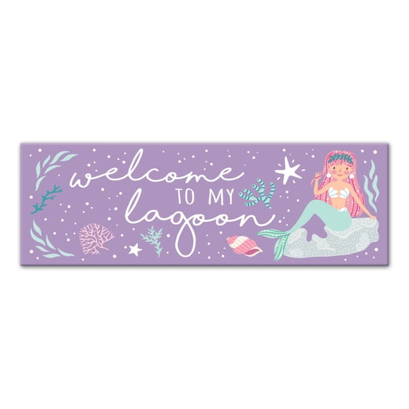 Creative Products Mermaid Lagoon 12x36 Canvas Wall Art