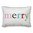 thumbnail image 1 of Creative Products Merry 14x20 Spun Poly Pillow, 1 of 3