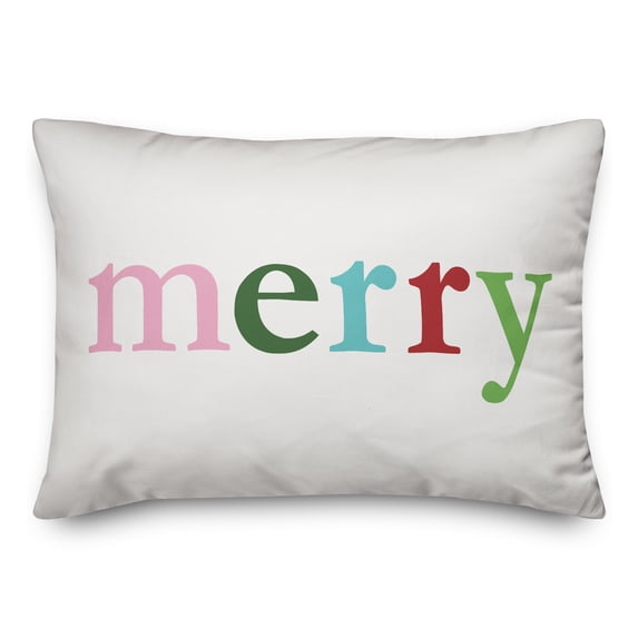 Creative Products Merry 14x20 Spun Poly Pillow