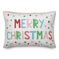 thumbnail image 1 of Creative Products Merry Christmas Colorful 14x20 Spun Poly Pillow, 1 of 3