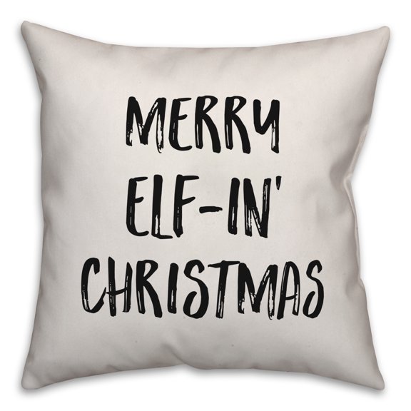 Creative Products Merry Elf-In Christmas 20x20 Spun Poly Pillow