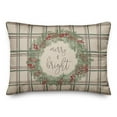 thumbnail image 1 of Creative Products Merry and Bright Plaid 20 x 14 Spun Poly Pillow, 1 of 3
