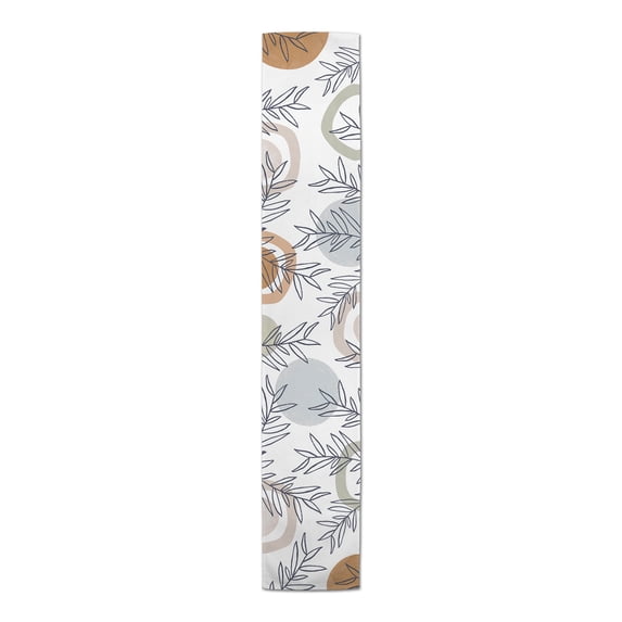Creative Products Mid Mod Arch Leaves 16 x 72 Cotton Twill Table Runner