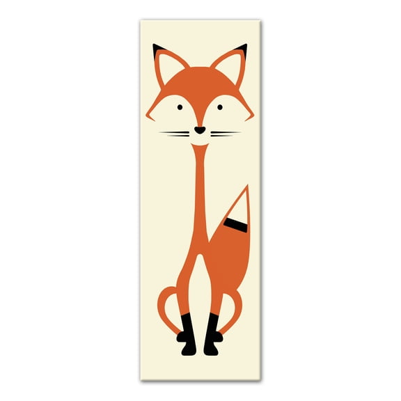 Creative Products Mid Mod Fox 12 x 36 Canvas Wall Art