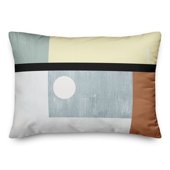 Creative Products Mid Mod Shapes And Lines 14x20 Spun Poly Pillow
