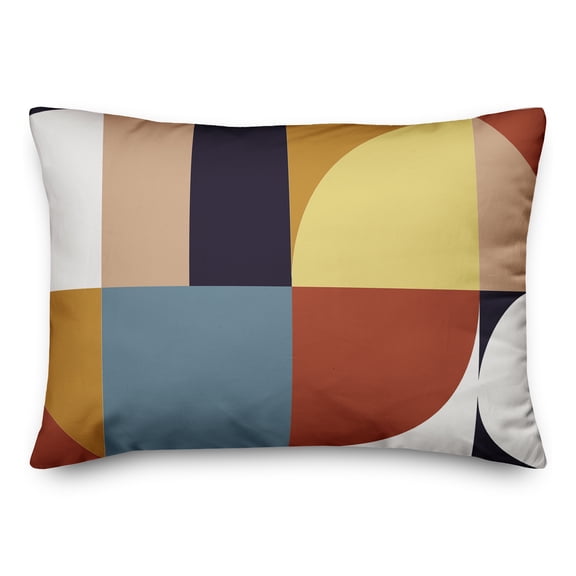Creative Products Midmod Shapes and Colors 14x20 Indoor / Outdoor Pillow