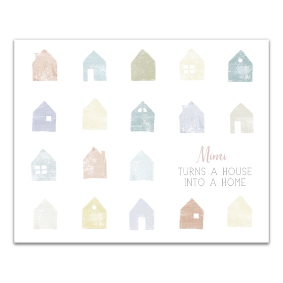 Creative Products Mimi Turns a House into a Home 20x16 Canvas Wall Art