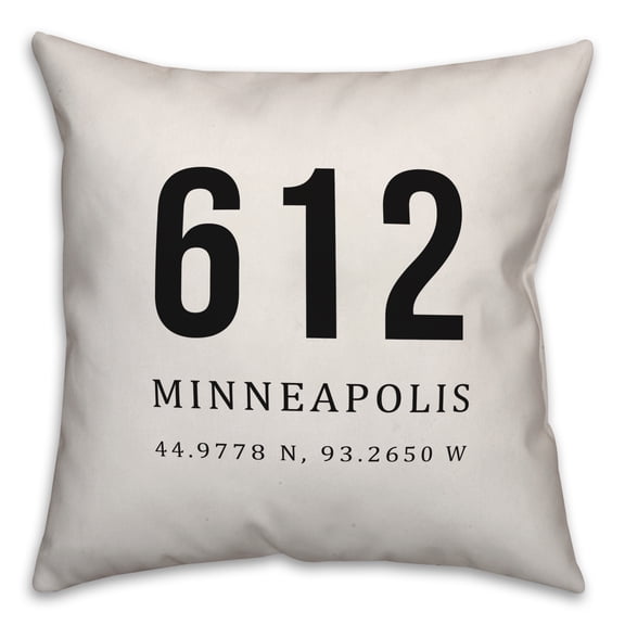 Creative Products Minneapolis Coordinates 18x18 Indoor / Outdoor Pillow