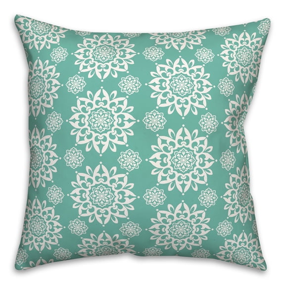 Creative Products Mint Mandala 18 x 18 Spun Poly Pillow