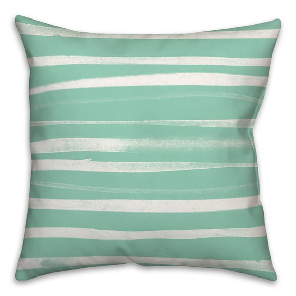 Creative Products Minty Streaks 16 x 16 Spun Poly Pillow