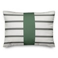 thumbnail image 1 of Creative Products Mirrored Stripes Green 14 x 20 Indoor / Outdoor Pillow, 1 of 3