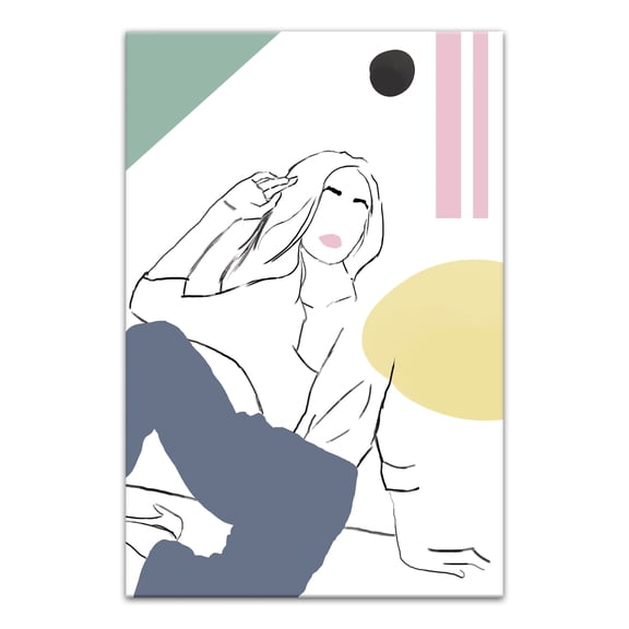 Creative Products Mod Fashion Model Decolors 20x30 Canvas Wall Art