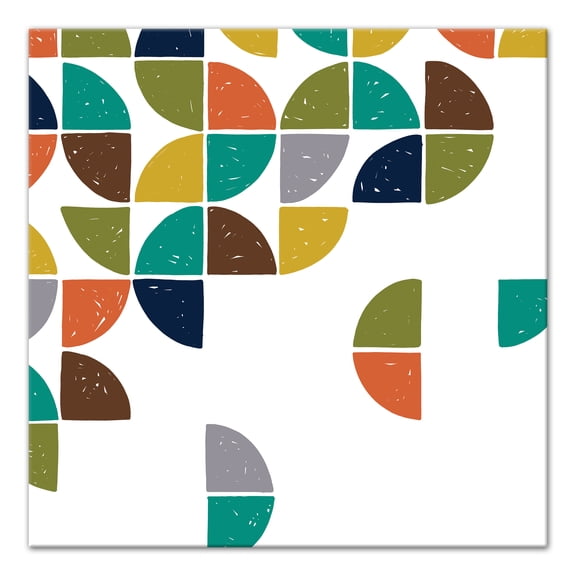 Creative Products Mod Half Circles 20x20 Canvas Wall Art