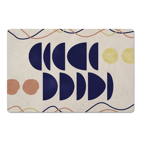 Creative Products Mod Stacked Shapes 27x18 Floor Mat