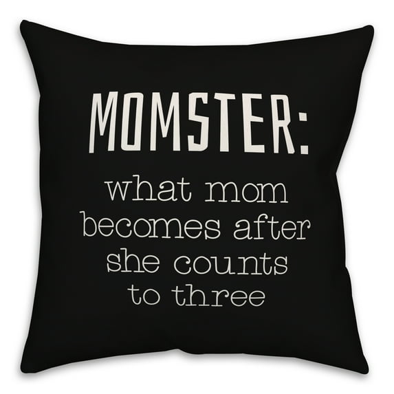 Creative Products Momster 16x16 Spun Poly Pillow