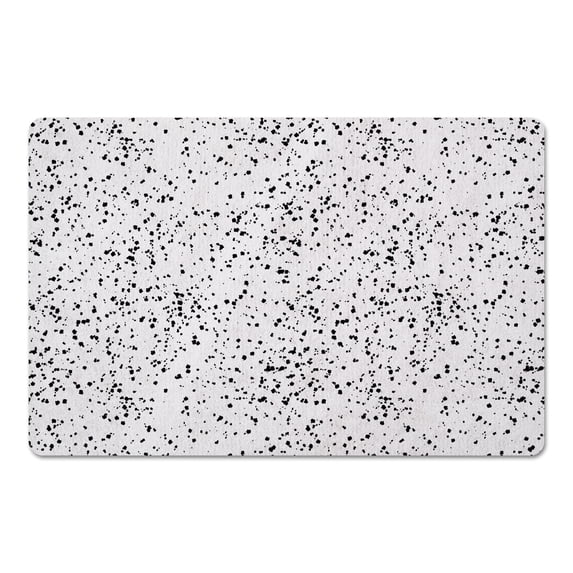 Creative Products Monochromatic Dot Pattern 18 x 27 Floor Mat