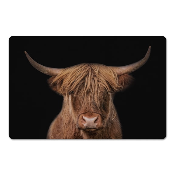 Creative Products Moody Highland Cow 18 x 27 Floor Mat
