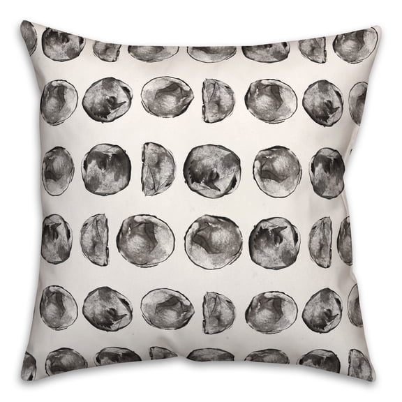 Creative Products Moon Phases Pattern 18 x 18 Spun Poly Pillow