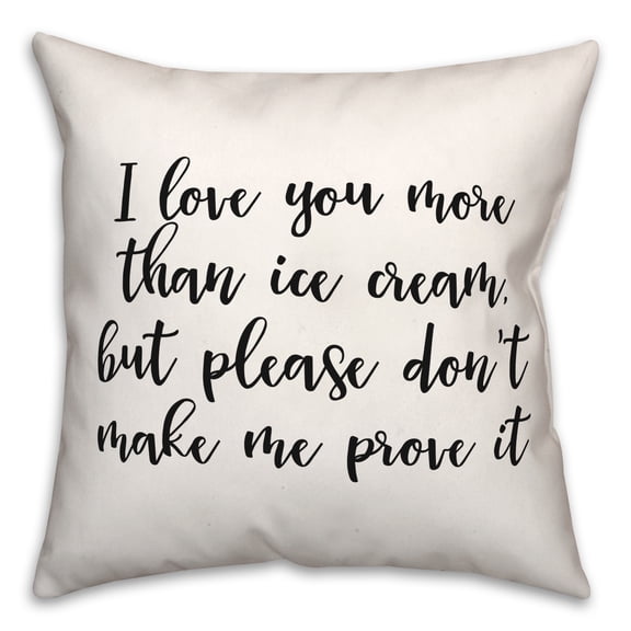 Creative Products More Ice Cream 18x18 Spun Poly Pillow