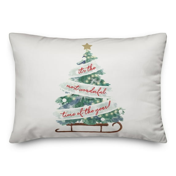 Creative Products Most Wonderful Tree 20 x 14 Spun Poly Pillow