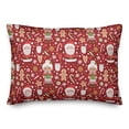 thumbnail image 1 of Creative Products Mr & Mrs Claus Pattern 14x20 Spun Poly Pillow, 1 of 2