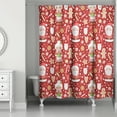 thumbnail image 1 of Creative Products Mr. and Mrs. Claus Pattern 71x74 Shower Curtain, 1 of 2