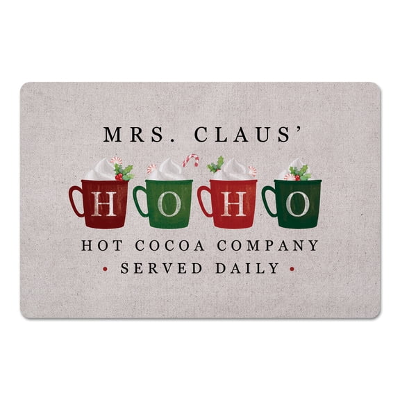 Creative Products Mrs Claus Hoho Cocoa 18 x 27 Floor Mat