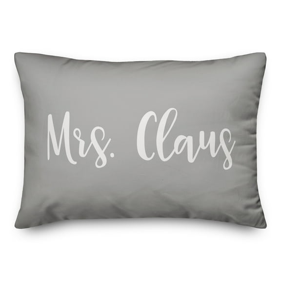 Creative Products Mrs. Claus in Gray 14x20 Spun Poly Pillow