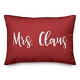 thumbnail image 1 of Creative Products Mrs. Claus in Red 14x20 Spun Poly Pillow, 1 of 2