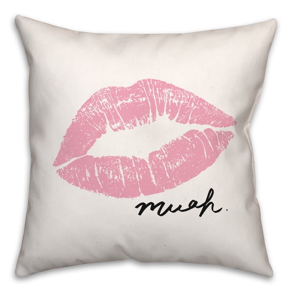 Creative Products Muah Lips 18x18 Spun Poly Pillow
