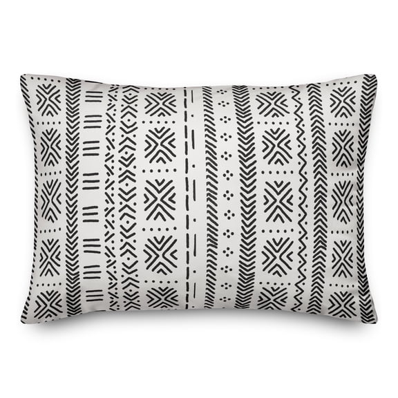 Creative Products Mudcloth Pattern 20 x 14 Spun Poly Pillow
