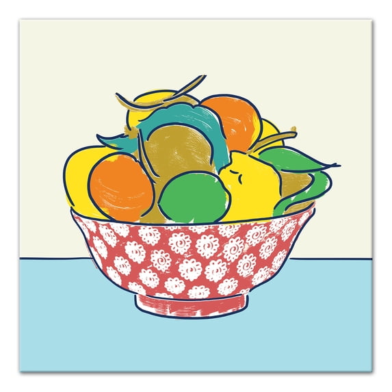 Creative Products My Favorite Fruit Bowl 36x36 Canvas Wall Art