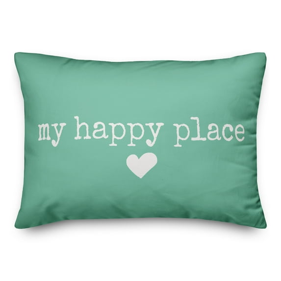 Creative Products My Happy Place Mint 14x20 Indoor / Outdoor Pillow