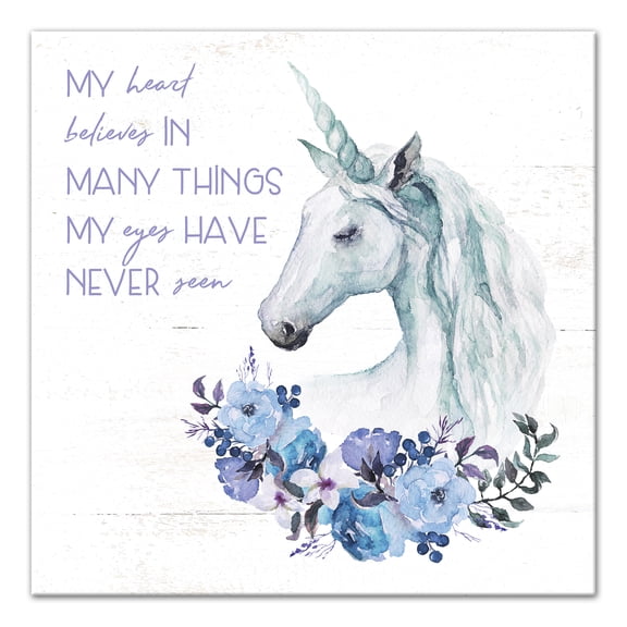 Creative Products My Heart Believes In 16x16 Canvas Wall Art