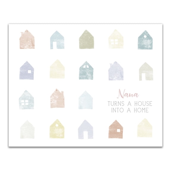Creative Products Nana Turns a House into a Home 20x16 Canvas Wall Art
