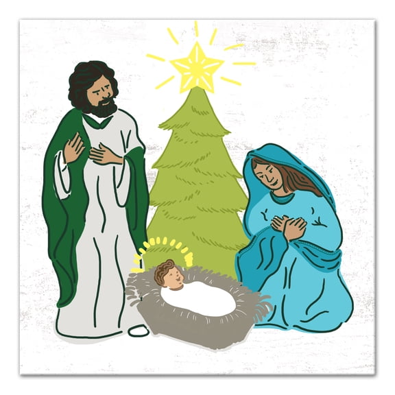 Creative Products Nativity Scene 20x20 Canvas Wall Art