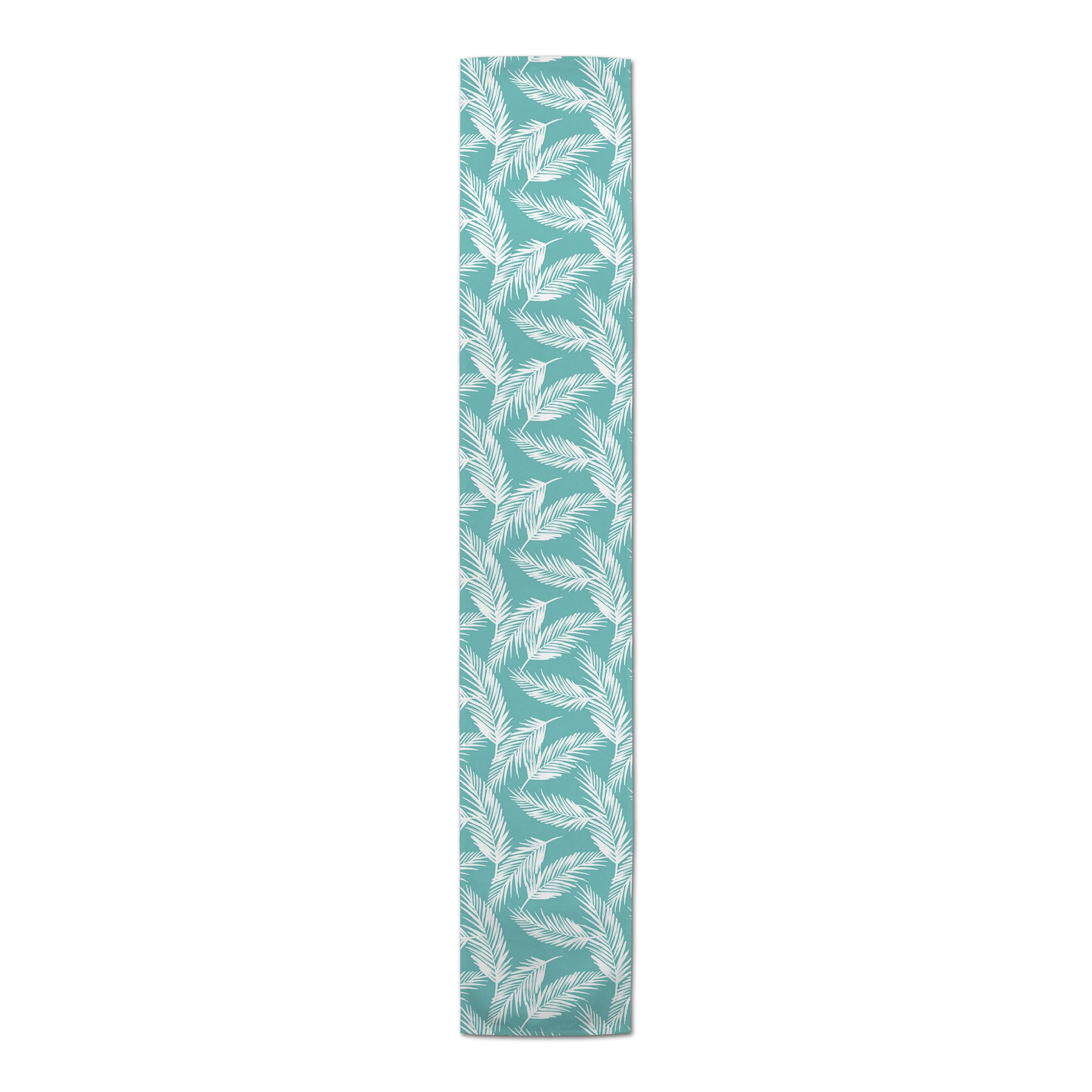 Creative Products Nature Palm Teal 16x90 Poly Twill Table Runner