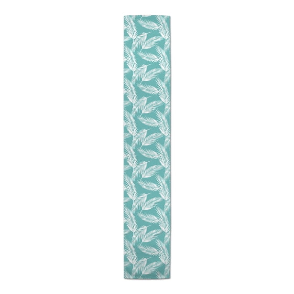 Creative Products Nature Palm Teal 16x90 Poly Twill Table Runner