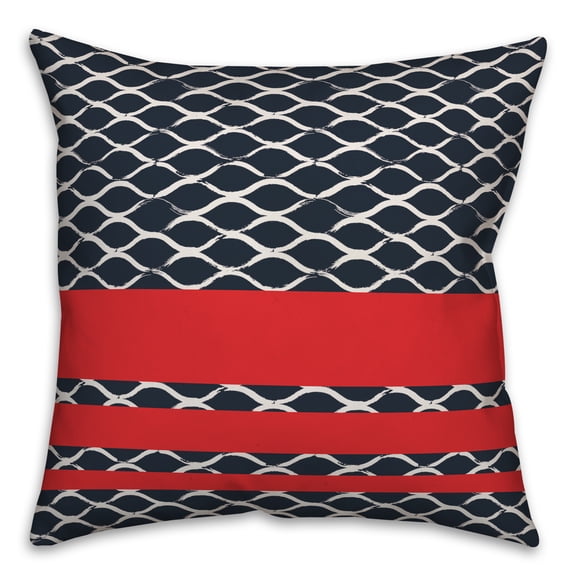 Creative Products Nautical Fishnet 16x16 Spun Poly Pillow