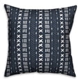 thumbnail image 1 of Creative Products Navy Blue Mudcloth Pattern 18x18 Indoor / Outdoor Pillow, 1 of 2