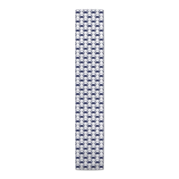 Creative Products Navy Dancing Crabs 16x90 Poly Twill Table Runner